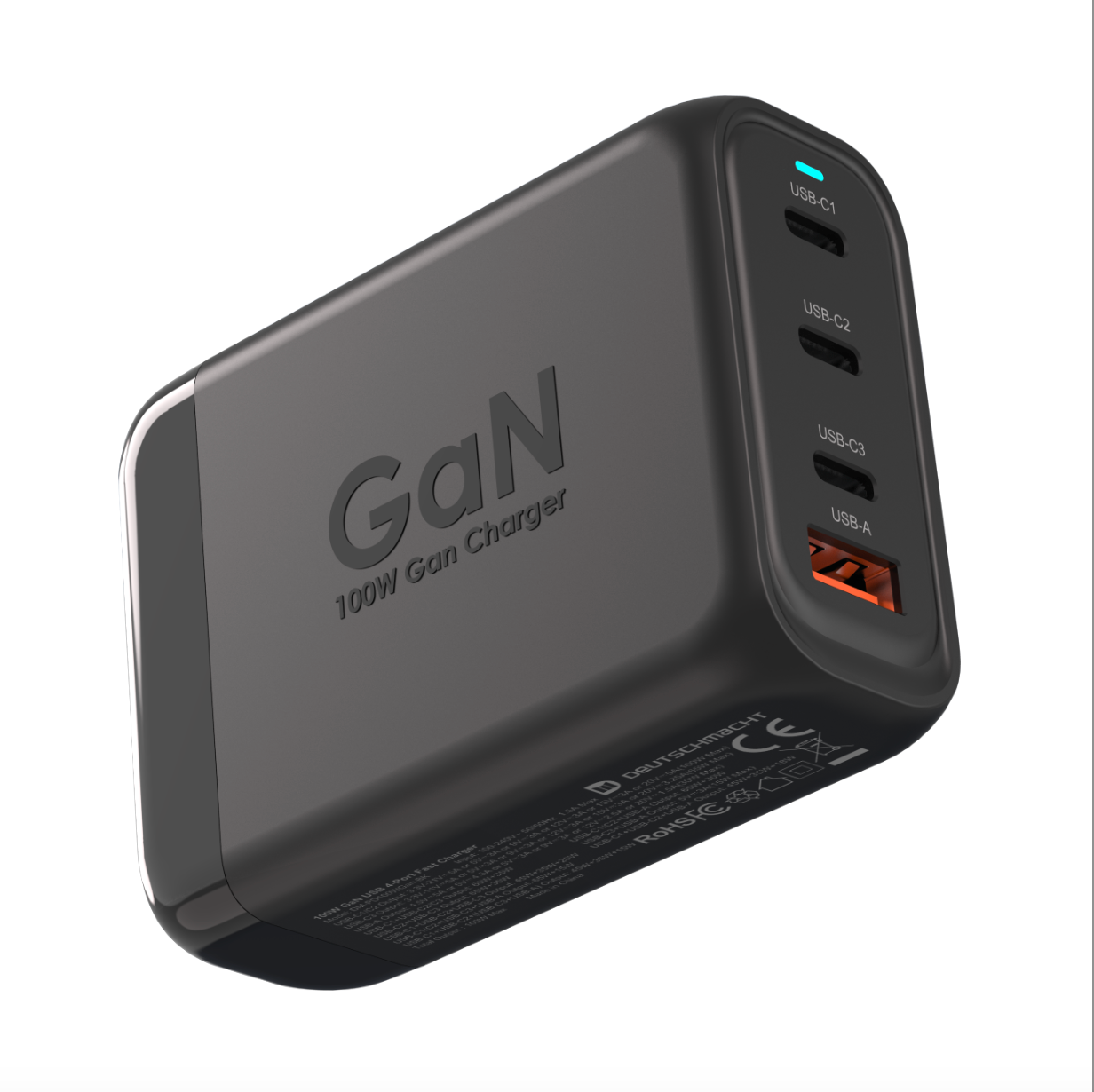 100W GaN USB 4-Port Fast Charger