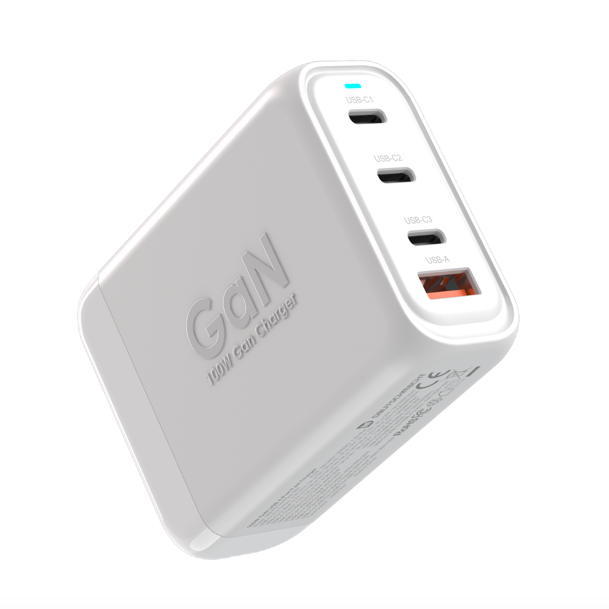 100W GaN USB 4-Port Fast Charger