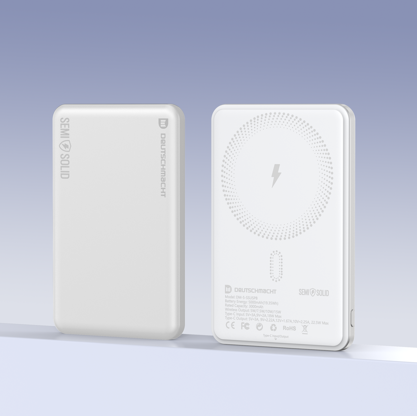 (New) 5000mAh Semi-Solid Ultra Safe Power Bank